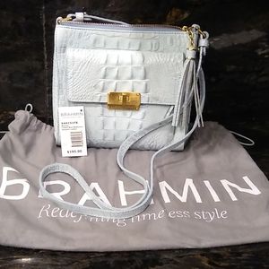 Brahmin Mimosa French Blue Melbourne Crossbody